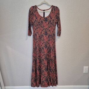SOFT SURROUNDINGS Women's Size S Alcott Maxi Dress Floral